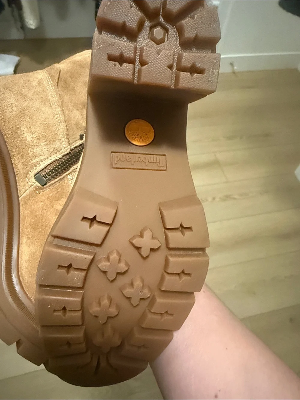 Women’s Tan Suede Ankle Boots - Classic Chunky Heel